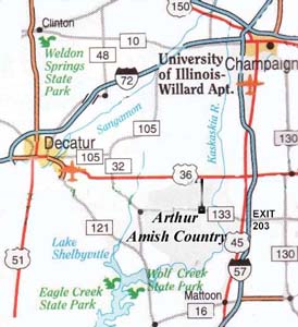 Centrl Illinois Map