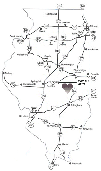 Amish Country Location Map
